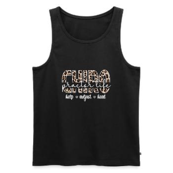 Proud Chiropractor Chiropractic Gift - Men's Premium Organic Tank Top - black - Front - Michal (187cm)