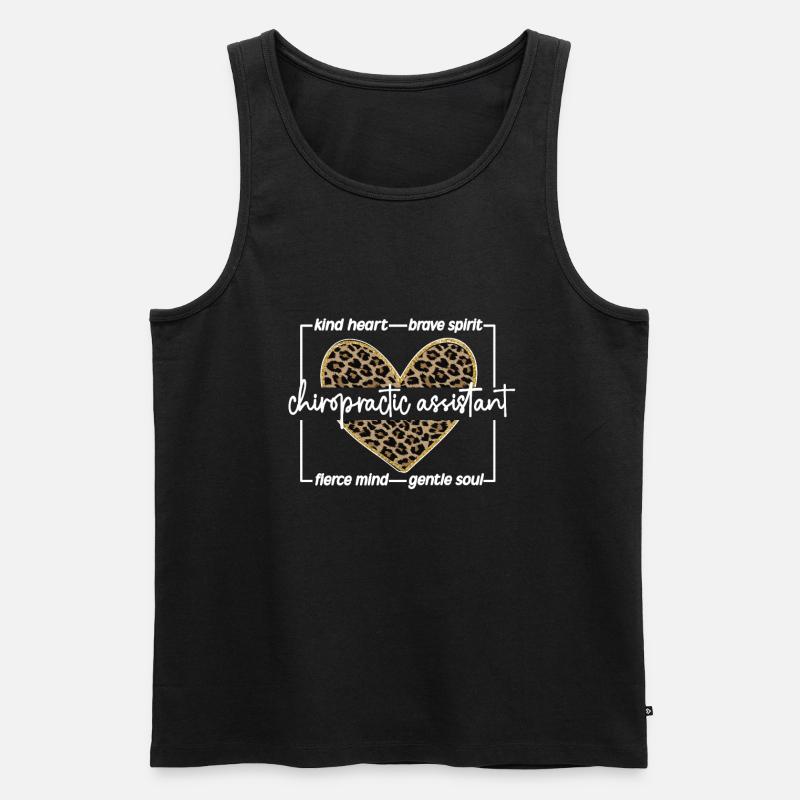 Chiropraktischer Assistent Chiropraktik-Assistent - Männer Premium Bio Tank Top - Schwarz