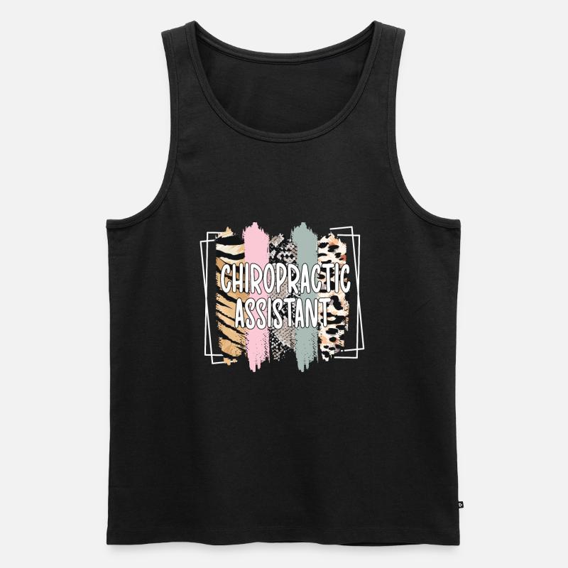 Chiropraktischer Assistent Chiropraktik Assistent - Männer Premium Bio Tank Top - Schwarz