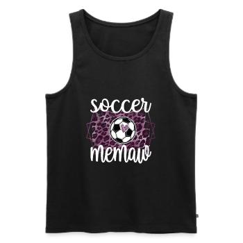 Fière Memaw Grand-mère de joueur de football Memaw - Débardeur bio Premium Homme - noir - Devant - Michal (187cm)