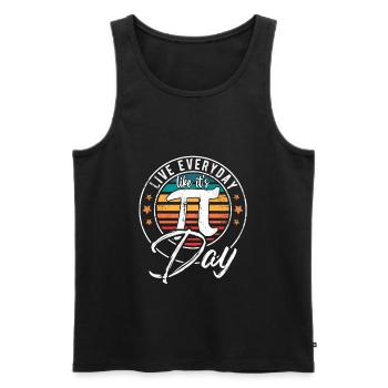 Sweet Pi Day 3.14 - Pi Day - Cadeau Happy Pi Day - Débardeur bio Premium Homme - noir - Devant - AI Model Male 178 light (178cm)