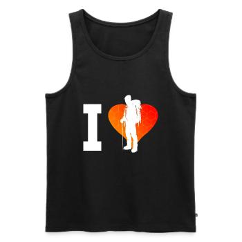 Boulder Climber Climbing Bouldering Climbing - Men's Premium Organic Tank Top - black - Front - AI Model Male 178 light (178cm)
