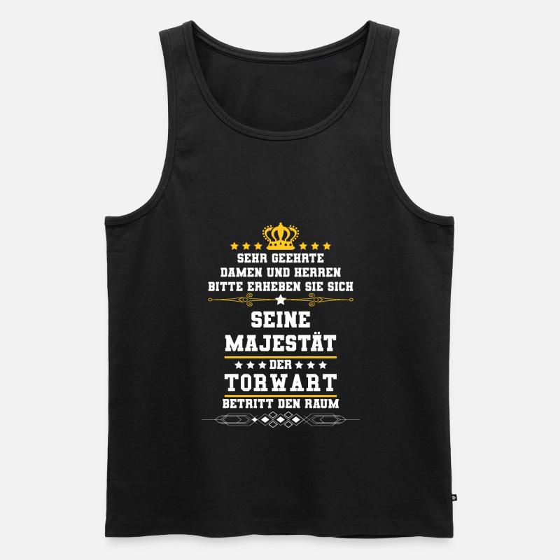 Torwart - Männer Premium Bio Tank Top - Schwarz