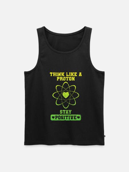 Positive as a proton - Men's Premium Organic Tank Top - black