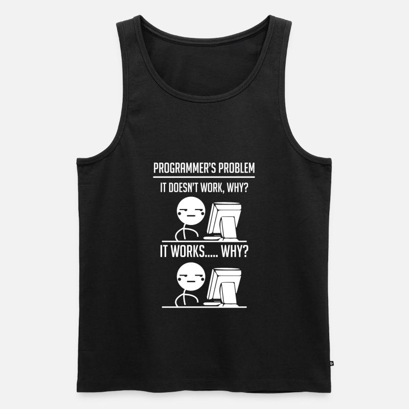 Programmierer Code Entwickler - Männer Premium Bio Tank Top - Schwarz