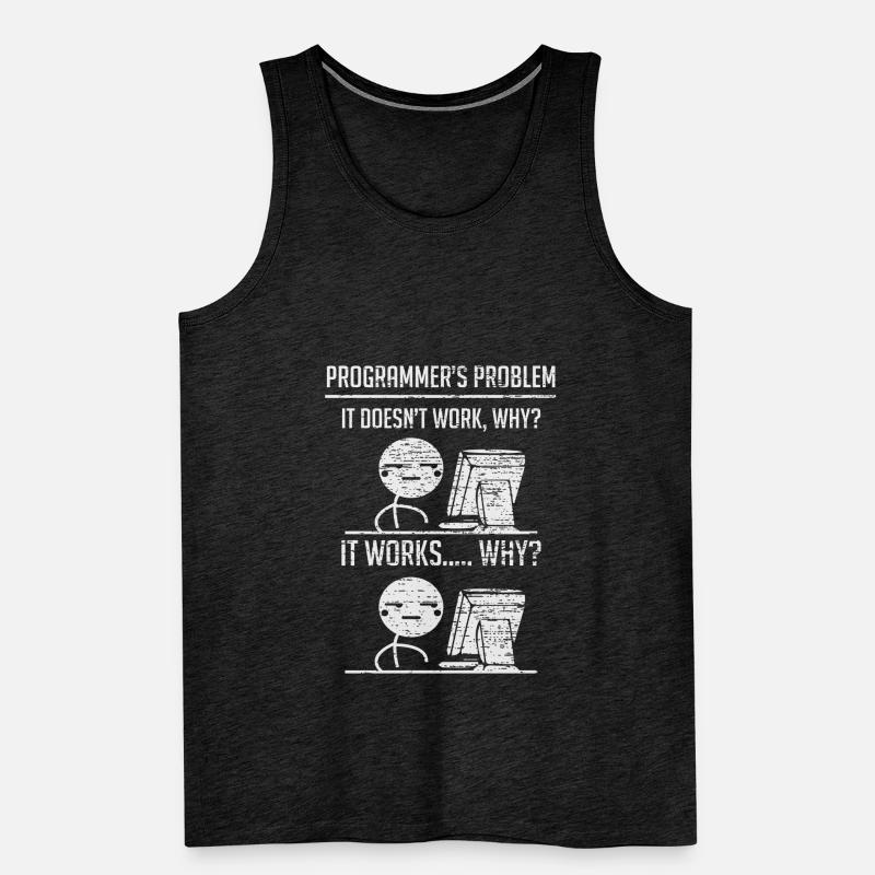 Programmieren Programmierer Codierung Männer Premium Bio Tank Top