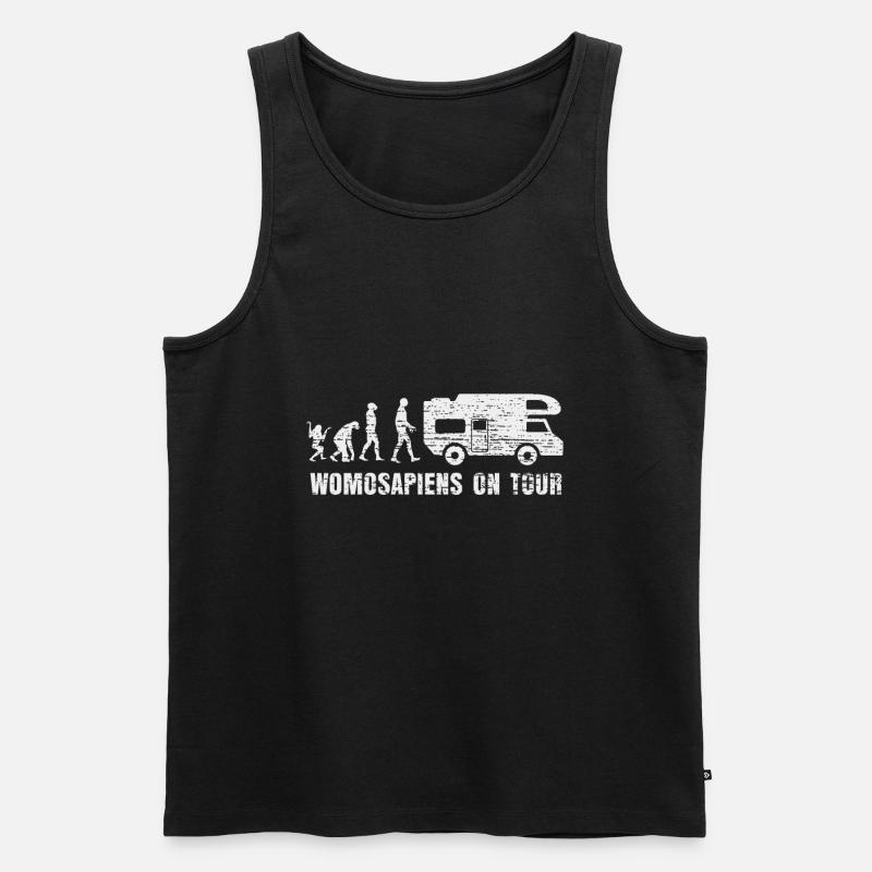 Wohnmobil Wohnwagen Evolution Camping - Männer Premium Bio Tank Top - Schwarz