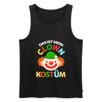Karneval Clown Karnevalparty - Männer Premium Bio Tank Top - Schwarz - Vorne - Michal (187cm)
