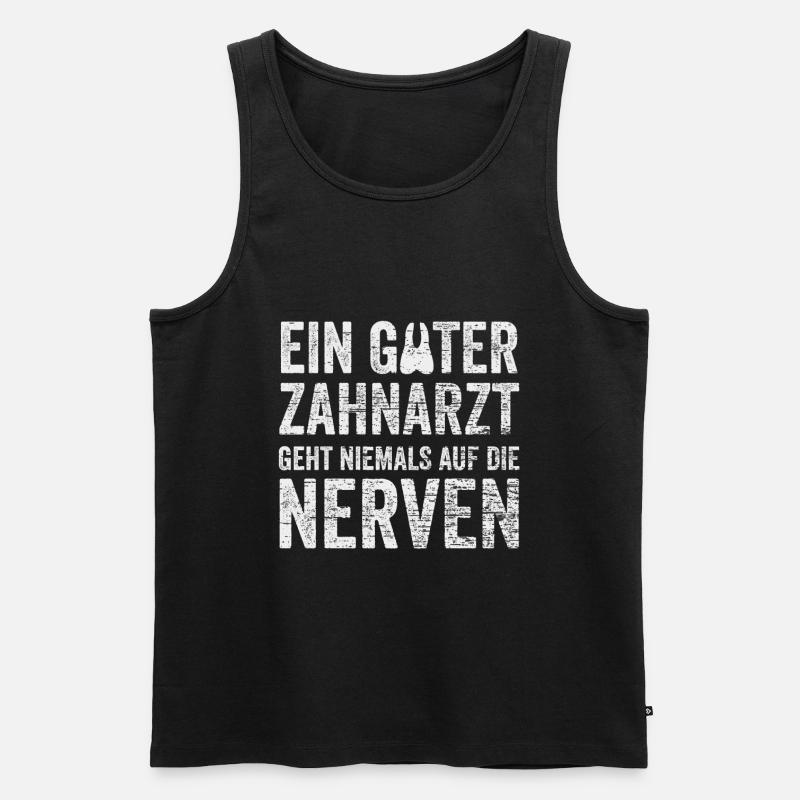 Zahnarzt - Männer Premium Bio Tank Top - Schwarz