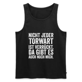 Torwart - Männer Premium Bio Tank Top - Schwarz - Vorne - Michal (187cm)