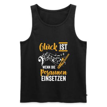 Posaune Musikverein - Männer Premium Bio Tank Top - Schwarz - Vorne - Michal (187cm)