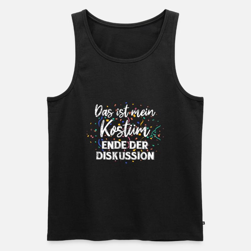 Fasching Karneval Feiern Party Kostüm - Männer Premium Bio Tank Top - Schwarz
