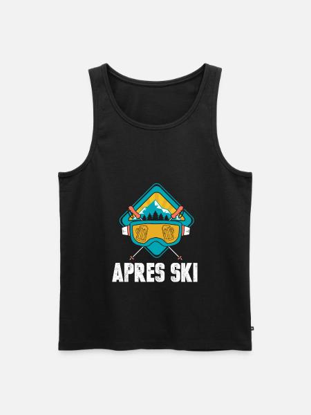 Vacances au ski après ski - Débardeur bio Premium Homme - noir
