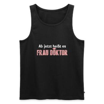 Doktortitel Doktorand - Männer Premium Bio Tank Top - Schwarz - Vorne - Michal (187cm)