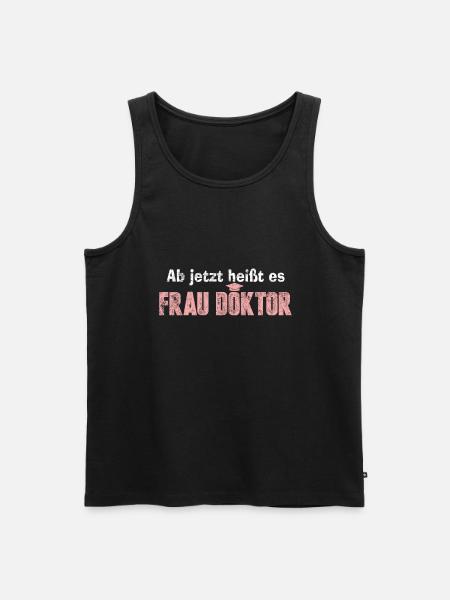 Doktortitel Doktorand - Männer Premium Bio Tank Top - Schwarz