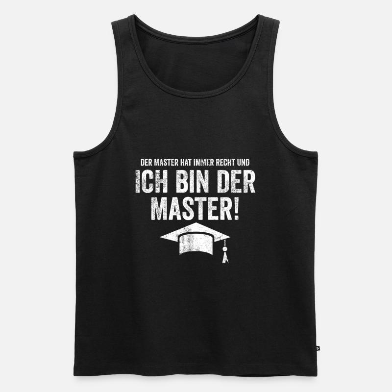 Master Studium Student Abschluss - Männer Premium Bio Tank Top - Schwarz