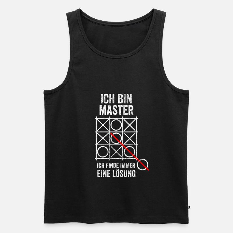 Master Studium Student - Männer Premium Bio Tank Top - Schwarz