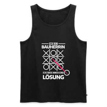 Bauherrin Baumeisterin Eigenheim Geschenk - Männer Premium Bio Tank Top - Schwarz - Vorne - Michal (187cm)