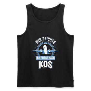 Kos Griechenland Meer Sommer Ferien Insel - Männer Premium Bio Tank Top - Schwarz - Vorne - Michal (187cm)