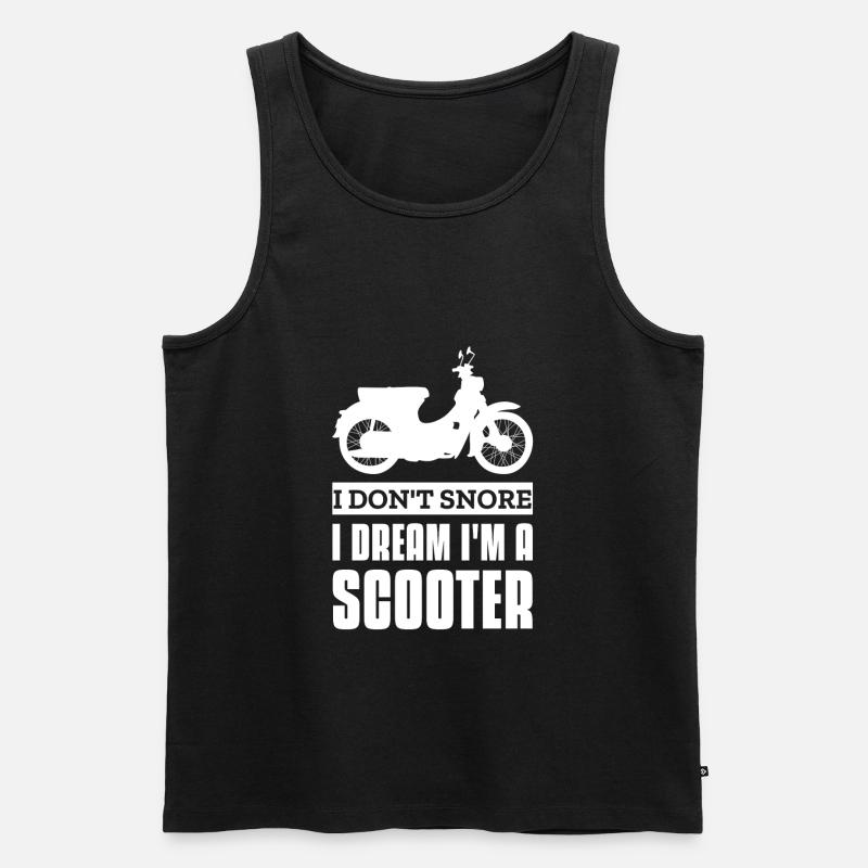 Moped Mofa Mofafahrer Geschenk - Männer Premium Bio Tank Top - Schwarz
