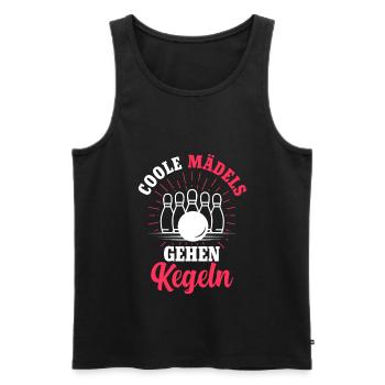 Kegeln Kegelsport Kegelverein Kegelbahn Geschenk - Männer Premium Bio Tank Top - Schwarz - Vorne - Michal (187cm)