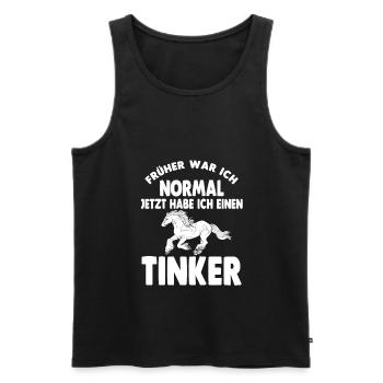 Tinker Reiterin Pferd Reitsport Reitverein Geschen - Männer Premium Bio Tank Top - Schwarz - Vorne - Michal (187cm)