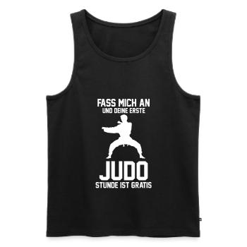 Judo Kampfsport Kampfkunst Judoka Judokämpfer Gesc - Männer Premium Bio Tank Top - Schwarz - Vorne - Michal (187cm)