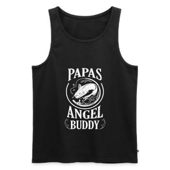 Papas Angel Buddy Angler Fischen Sportangeln Gesch - Männer Premium Bio Tank Top - Schwarz - Vorne - Michal (187cm)