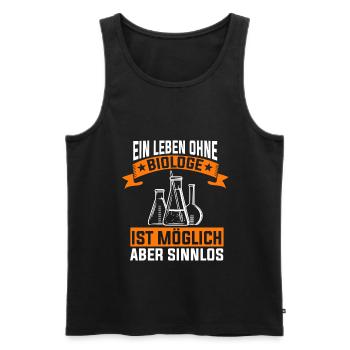 Biologe Biochemiker Biolehrer Geschenk - Männer Premium Bio Tank Top - Schwarz - Vorne - Michal (187cm)