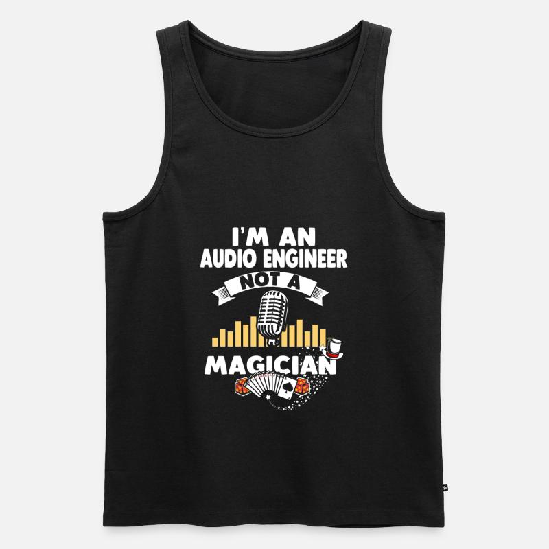 Tontechniker Tontechniker - Männer Premium Bio Tank Top - Schwarz