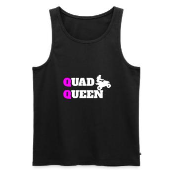 Quad ATV UTV Offroad Racing - Men's Premium Organic Tank Top - black - Front - AI Model Male 178 light (178cm)