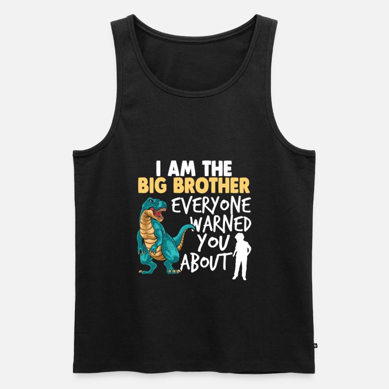 Ich bin der große Bruder - Männer Premium Bio Tank Top - Schwarz
