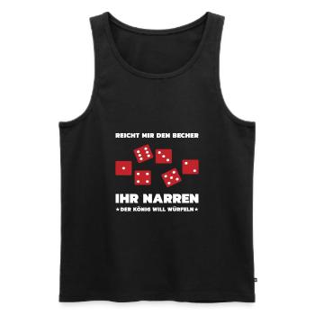 Yatzy Yahtze Knobeln Escalero Würfel Würfelspiel - Männer Premium Bio Tank Top - Schwarz - Vorne - Michal (187cm)