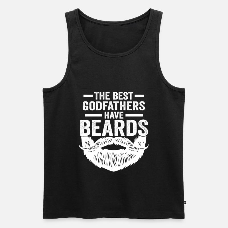 Pate-Bart - Männer Premium Bio Tank Top - Schwarz