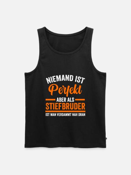 Perfekter Stiefbruder - Männer Premium Bio Tank Top - Schwarz