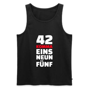 Laufen Läufer Ausdauer Fitness Spruch Geschenk - Männer Premium Bio Tank Top - Schwarz - Vorne - Michal (187cm)