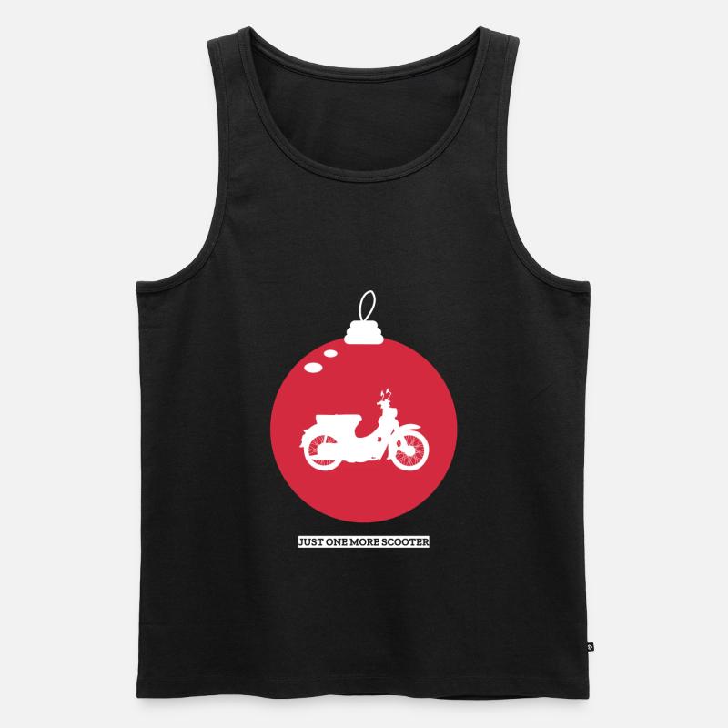 Moped Mofa Mofafahrer Geschenk - Männer Premium Bio Tank Top - Schwarz