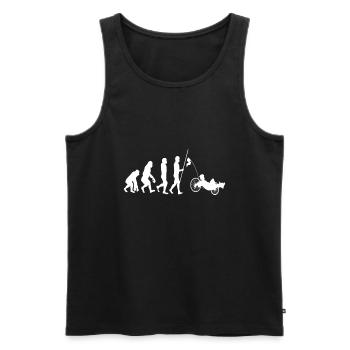 Herren Liegerad & Velomobil Sprüche Fahrrad - Männer Premium Bio Tank Top - Schwarz - Vorne - AI Model Male 178 light (178cm)
