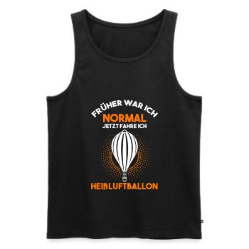 Ballonfahrer Heißluftballon Heissluftballon Pilot - Männer Premium Bio Tank Top - Schwarz - Vorne - Michal (187cm)