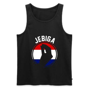 Croatian Jebiga Brate Croatia Balkans Croats Kroa - Men's Premium Organic Tank Top - black - Front - Michal (187cm)