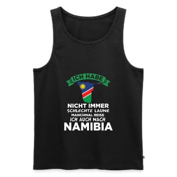 Namibia Reise Geschenk Geschenkidee - Männer Premium Bio Tank Top - Schwarz - Vorne - AI Model Male 178 light (178cm)