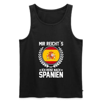 Spanien Teneriffa Spanier Spanierin Spanisch Spani - Männer Premium Bio Tank Top - Schwarz - Vorne - Michal (187cm)