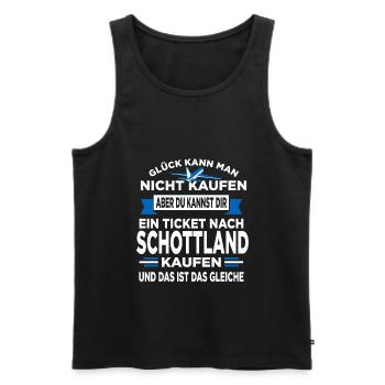 Schotte Schottin Schottisch Schottland - Männer Premium Bio Tank Top - Schwarz - Vorne - Michal (187cm)