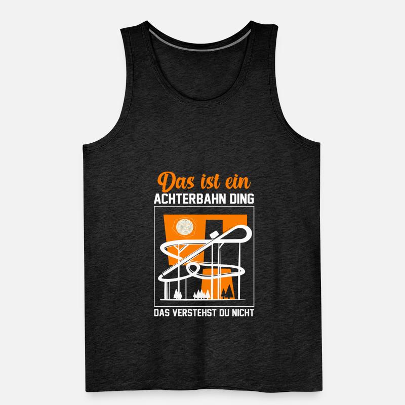 Coasterholic Achterbahn Achterbahnfahrer Freizeitp Männer Premium Bio Tank Top