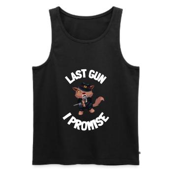 Gunaholic Guns Lover & Pro Gun Laws Shooting Range - Männer Premium Bio Tank Top - Schwarz - Vorne - Michal (187cm)