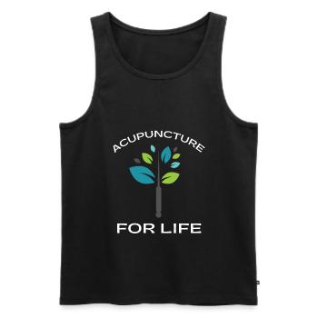 Acupuncturist Acupuncture Alternative Medicine - Men's Premium Organic Tank Top - black - Front - AI Model Male 178 light (178cm)