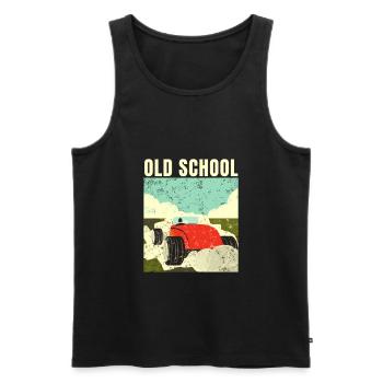 Hot Rods Classic Car And Oldtimer Apparel - Men's Premium Organic Tank Top - black - Front - AI Model Male 178 light (178cm)