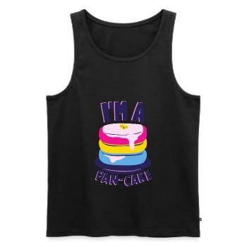 Pansexual Pride Flag LGBT Gay LGBTQ Awareness - Men's Premium Organic Tank Top - black - Front - Michal (187cm)