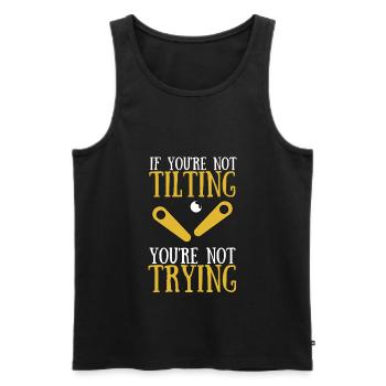 Pinball Machine And Arcade Game Machine Collector - Männer Premium Bio Tank Top - Schwarz - Vorne - AI Model Male 178 light (178cm)