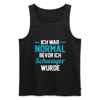 Schwager - Männer Premium Bio Tank Top - Schwarz - Vorne - Michal (187cm)